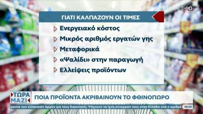Ανεξέλεγκτος ο πληθωρισμός - ποια προϊόντα ακριβαίνουν το φθινόπωρο (βίντεο)