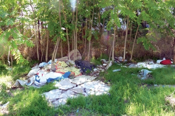 Ανθρωποι και ποντίκια σε οικόπεδο στην Ψαρών...