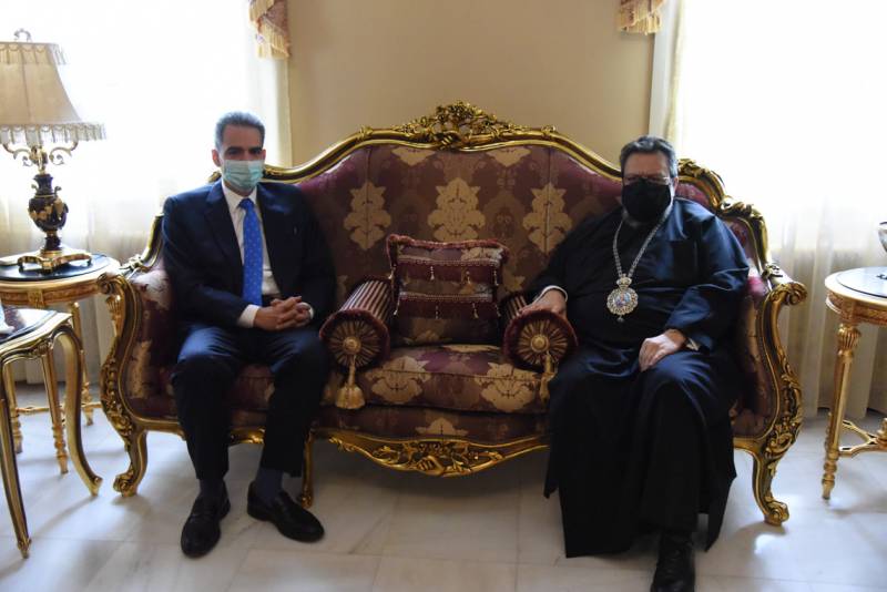 Εθιμοτυπική επίσκεψη Συρίγου στο μητροπολίτη Μεσσηνίας