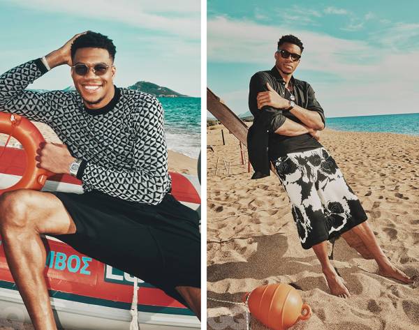 Φωτογράφιση Αντετοκούνμπο στην Costa Navarino