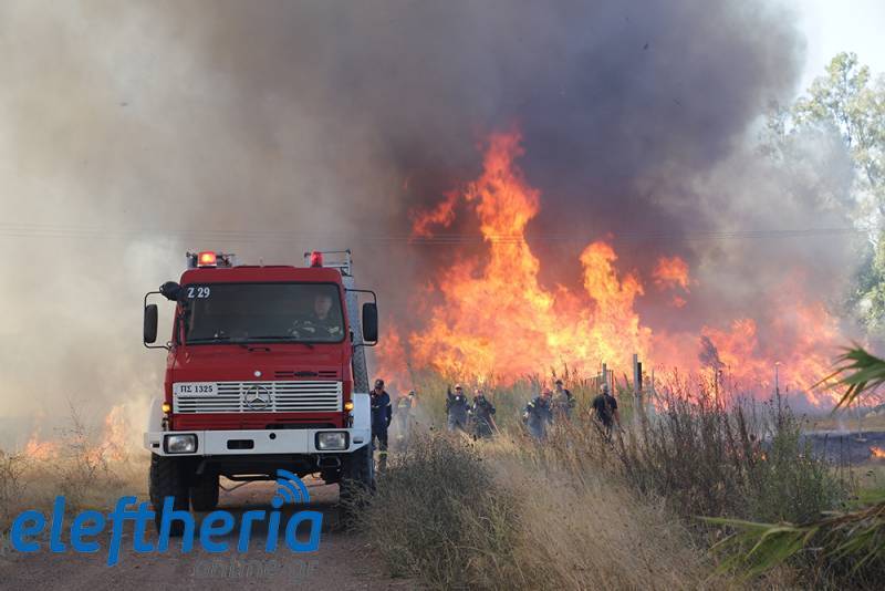 Υψηλός κίνδυνος πυρκαγιάς σήμερα στη Μεσσηνία