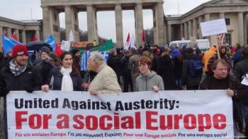Διαδήλωση αλληλεγγύης στο Βερολίνο: «Η Ελλάδα δεν είναι μόνη της»