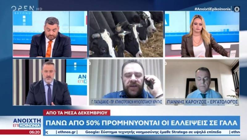 Πάνω από 50% προμηνύονται οι ελλείψεις σε γάλα (Βίντεο)