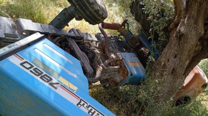Νεκρός 58χρονος από ανατροπή τρακτέρ στη Λάρισα