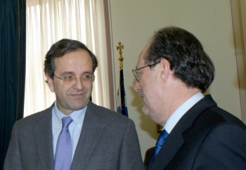 Ο Σαμαράς στηρίζει ΚΕΔΒ, ΤΕΙ και περιφερειακό δρόμο - αλλά δεν μιλάει για το αεροδρόμιο