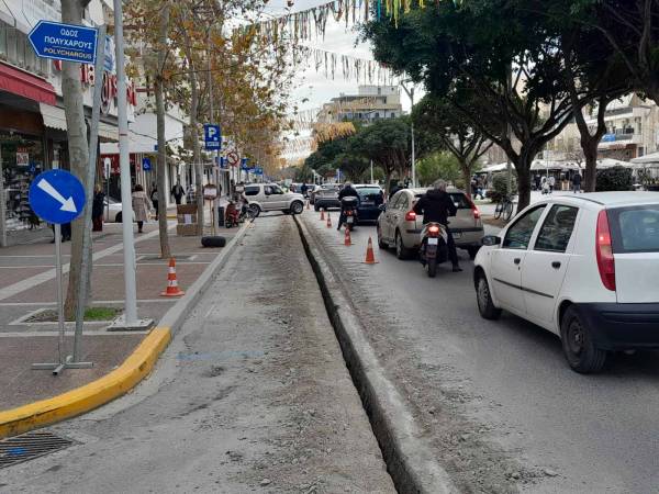 Κυκλοφοριακές ρυθμίσεις λόγω έργων στην Αριστομένους - Ξεκινά η αντικατάσταση του δικτύου ύδρευσης
