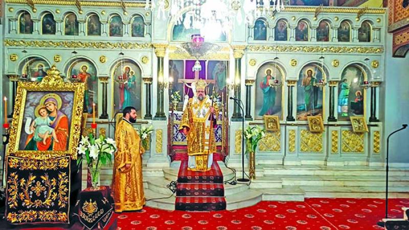 Ο Μητροπολίτης Μεσσηνίας στον ναό του Αγίου Γεωργίου
