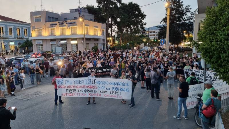 Μεγάλη πορεία διαμαρτυρίας της Αντιφασιτικής Κίνησης Καλαμάτας για το ναυάγιο (βίντεο-φωτογραφίες)