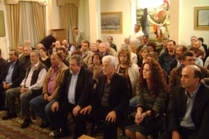 Η παρουσίαση του συνδυασμού από το Βαγγέλη Βαλιώτη στη Σπάρτη