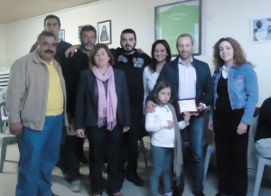 Βράβευση Γιάννη Δημόπουλου από τον Πολιτιστικό Σύλλογο Καραβά