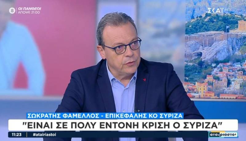 Φάμελλος: Ο ΣΥΡΙΖΑ είναι σε έντονη κρίση, η ευθύνη της ενότητας είναι σε όλους (Βίντεο)