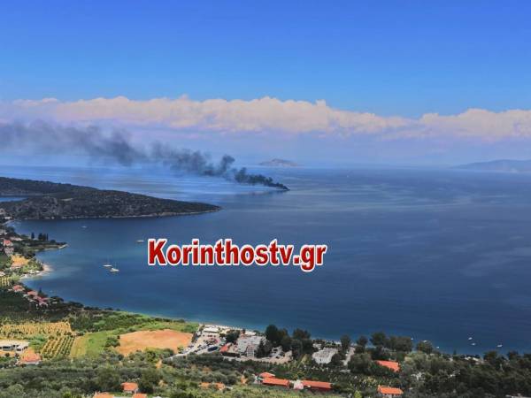 Παλαιά Επίδαυρος: Βυθίστηκε το ιστιοφόρο σκάφος, στο οποίο εκδηλώθηκε πυρκαγιά