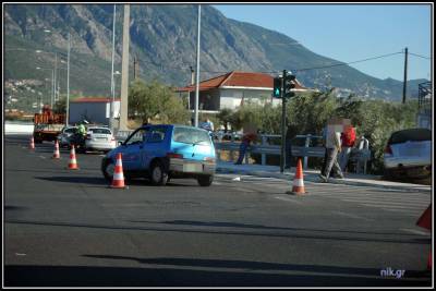 Τροχαίο ατύχημα στον περιφερειακό της Καλαμάτας (φωτο)
