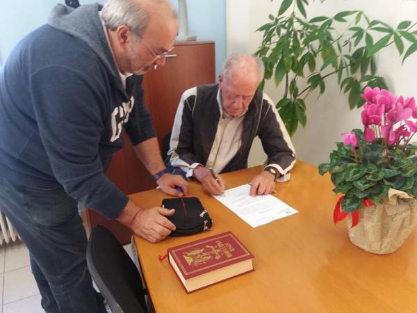 Ορκίστηκε ο νέος πρόεδρος της Τ.Κ. Ραχών