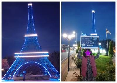 Μπλε ο Πύργος του Αϊφελ στα Φιλιατρά για την Παγκόσμια Ημέρα Ευχής