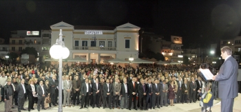 Ομιλία Αργειτάκου στη Σπάρτη: "Ήρθε η ώρα ο Δήμος Σπάρτης να γράψει τη νέα σελίδα του στην ιστορία "