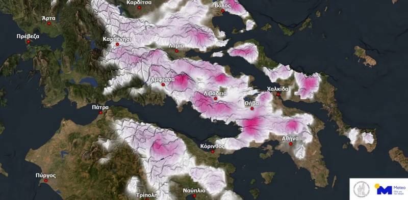 Meteo: Έρχεται κακοκαιρία στα ανατολικά και νότια με χιόνια ακόμα και σε περιοχές με χαμηλό υψόμετρο