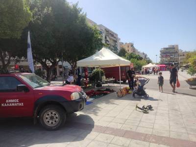 Ενημερωτικές δράσεις για τους σεισμούς στην κεντρική πλατεία Καλαμάτας