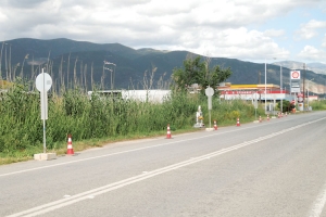 Εργασίες για το νέο δρόμο στην απόληξη του αεροδρομίου