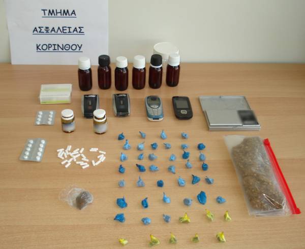 Τρεις συλλήψεις για ηρωίνη, χάπια και λαθραίο καπνό στο Ξυλόκαστρο