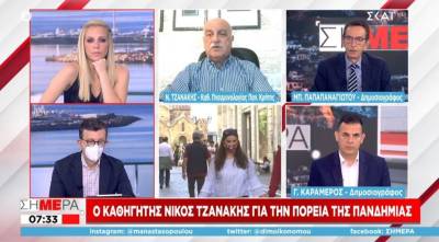 Τζανάκης: Τι θα συμβεί με τα κρούσματα τον Αύγουστο - Κατά μέσο όρο γίνονται 300 με 350 εισαγωγές την ημέρα (Βίντεο)