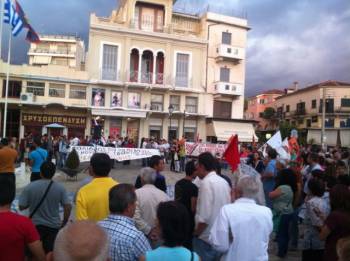 Αντιφασιστική συγκέντρωση στην Καλαμάτα (Βίντεο)