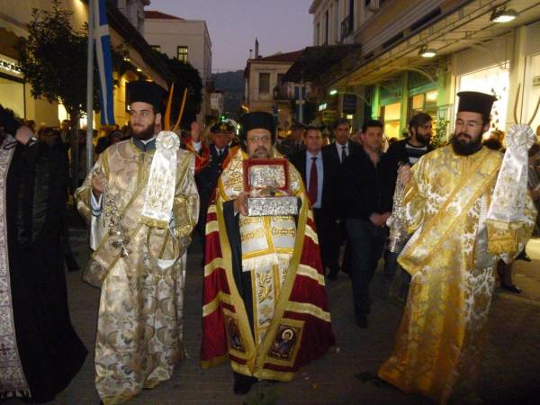Η υποδοχή της κάρας του Αγίου Παρθενίου στην Καλαμάτα (βίντεο)