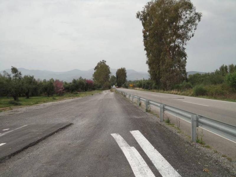 Συντήρηση της εθνικής οδού Καλαμάτα - Κυπαρισσία