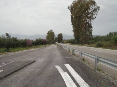 Συντήρηση της εθνικής οδού Καλαμάτα - Κυπαρισσία