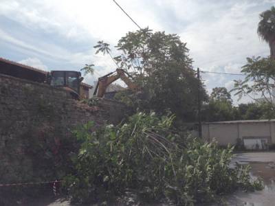 Εργασίες στο σιδηροδρομικό σταθμό Καλαμάτας