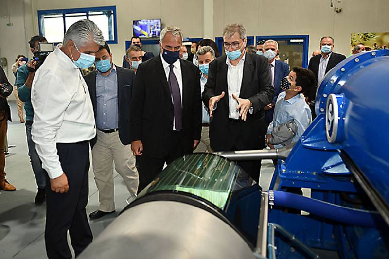 Ο Βορίδης εγκαινίασε το πρότυπο ελαιοτριβείο του Καφαντάρη (φωτογραφίες)