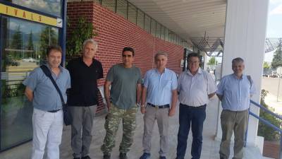 Επίσκεψη της παράταξης Μάκαρη στο αεροδρόμιο Καλαμάτας