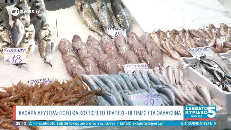 Καθαρά Δευτέρα: Πόσο θα κοστίσει το τραπέζι - Οι τιμές στα θαλασσινά