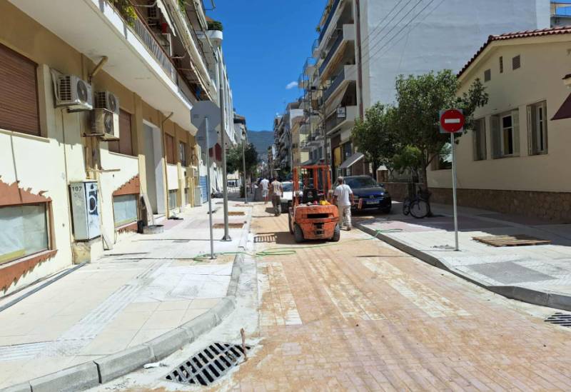 Προς ολοκλήρωση τμήματα των οδών Βασ. Σοφίας και Αριστοδήμου - Προχωρούν οι εργασίες ανάπλασης