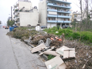 Κλαδέματα και σκουπίδια