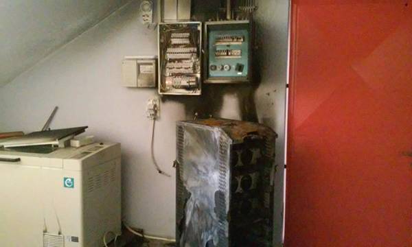 Zημιές από φωτιά στο Εργαστήριο Ελαιολάδου στην Καλαμάτα