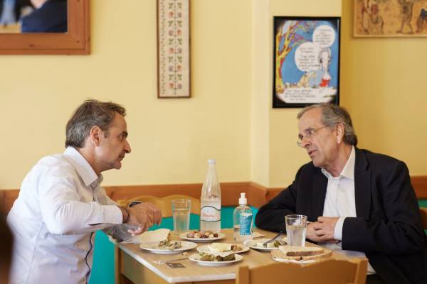 Καλαμάτα: Στο μεζεδοπωλείο "Θίασος" έφαγαν Μητσοτάκης - Σαμαράς