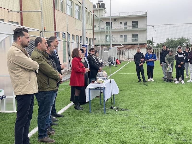 Εγκαινιάστηκε γήπεδο ποδοσφαίρου στο 1ο Γυμνάσιο Μεσσήνης