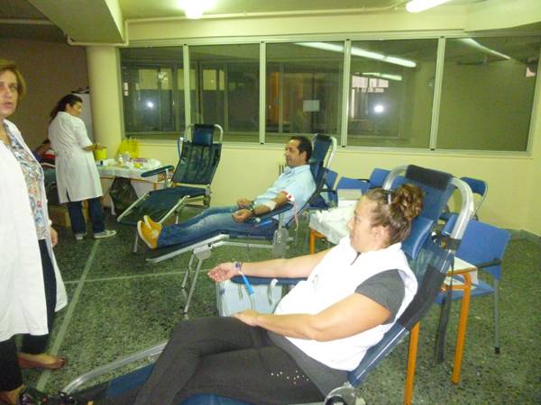 Εδωσαν αίμα 35 υπάλληλοι