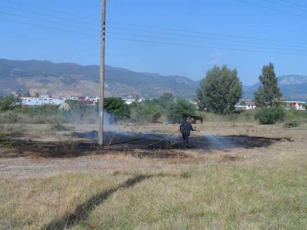 Φωτιά απέναντι από τη Διασπορά