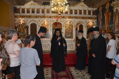 Ο μητροπολίτης Μεσσηνίας στην Παναγία Πεταλιδιώτισσα