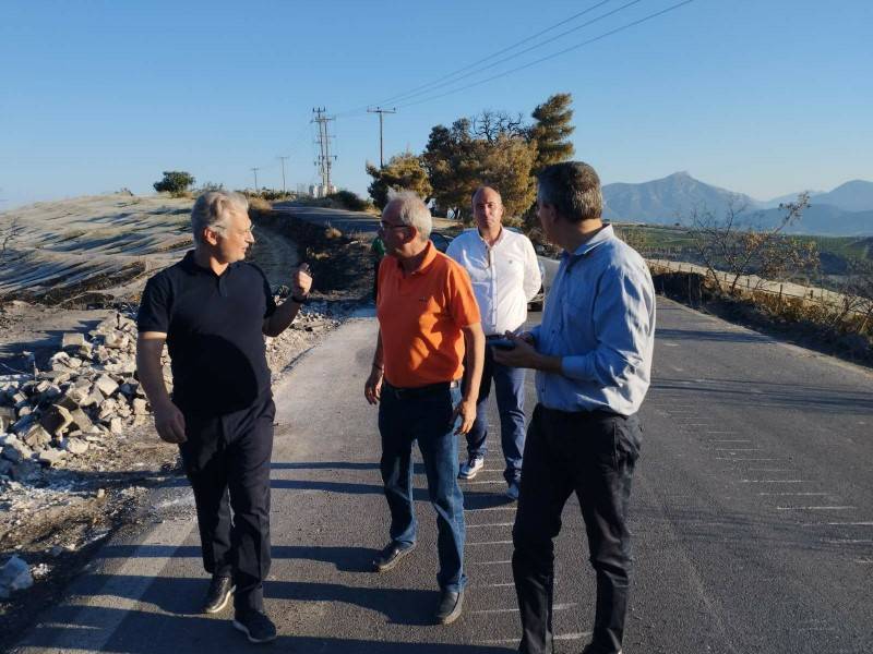 Ο Πτωχός στις πληγείσες περιοχές της Κορινθίας