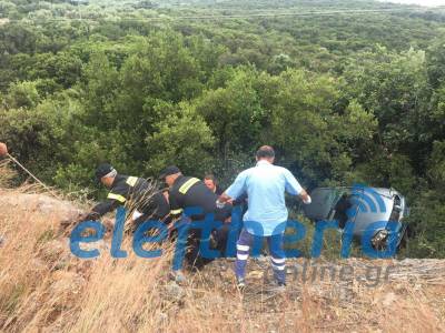 Tροχαίο στις πρώτες στροφές της Μάνης: Αγιο είχαν Γιάννης και Νάντια Γιαννακοπούλου