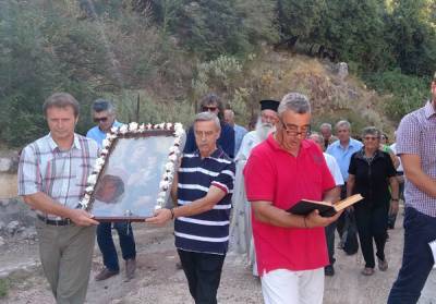 Γιόρτασαν την Παναγία στον Ξηρόκαμπο Κυπαρισσίας