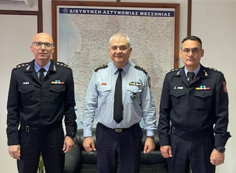 Πυροσβεστικό Σώμα: Επίσκεψη Γεωργακόπουλου στον Αστυνομικό Διευθυντή Μεσσηνίας