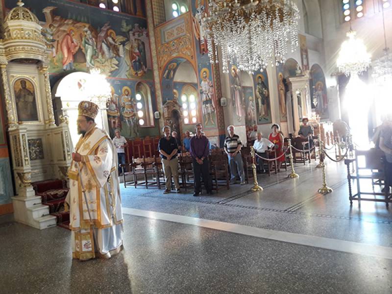 Ο μητροπολίτης στον Αγιο Ιωάννη Μεσσήνης