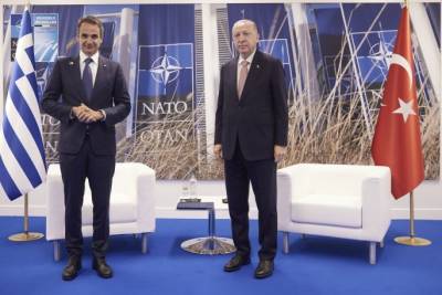 Μητσοτάκης - Ερντογάν: Ξεκίνησε η συνάντηση στις Βρυξέλες