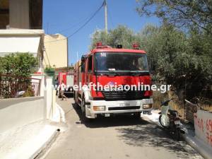 Με τα λάστιχα έσβησαν τη φωτιά στον Αγιοσίδερη