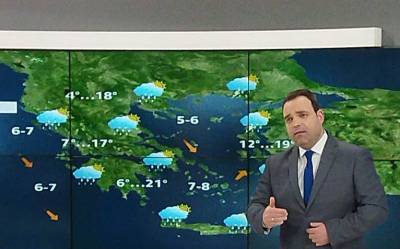 Η εξέλιξη του κύματος κακοκαιρίας σήμερα στη χώρα μας (βίντεο)