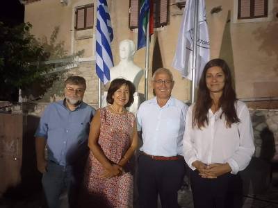 Αντιπροσωπεία ΣΥΡΙΖΑ στα αποκαλυπτήρια προτομής Μπίζου